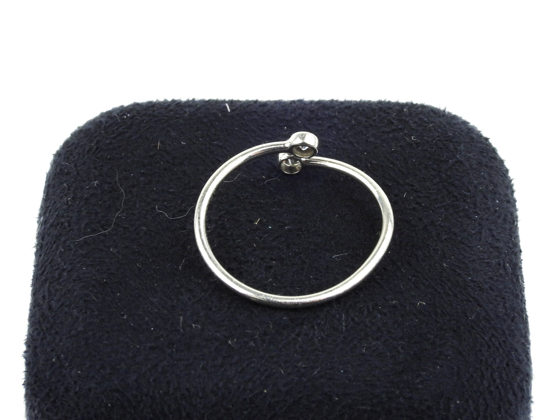 Tiffany and Co Elsa Peretti Platinum Diamond Hoop Ring - 6