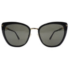 Tom Ford Black Gold Simona Cat Eye Sunglasses TF717 01A