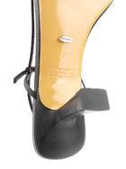Tony Bianco Black Leather Caprice Slingback Stiletto Heel Sandals - 7