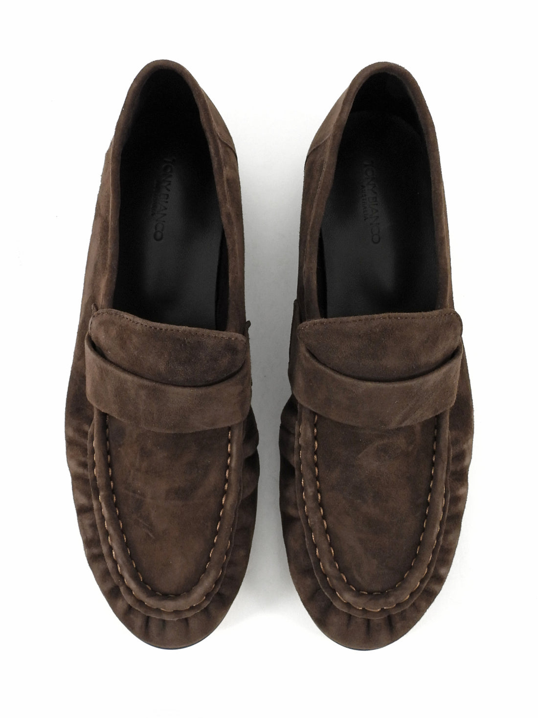 Tony Bianco Espresso Brown Suede Gatsby Loafers - 6.5