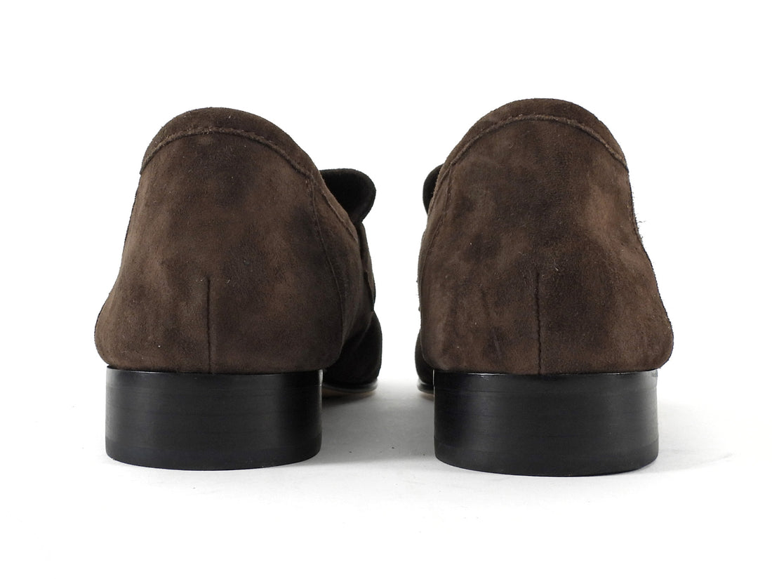 Tony Bianco Espresso Brown Suede Gatsby Loafers - 6.5
