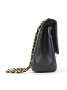 Chanel Black Classic Caviar Jumbo Double Flap Bag GHW
