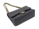 Chanel Black Classic Caviar Jumbo Double Flap Bag GHW