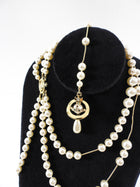 Vivienne Westwood Broken Pearl Lariat Necklace with Orb