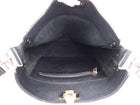 Valentino Garavani Black Grained Leather Rockstud Flip Lock Crossbody Messenger Bag