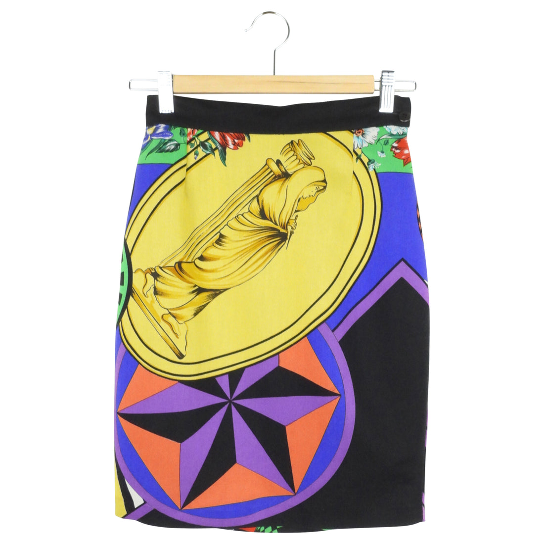 Versus Gianni Versace Multicolor Printed Pencil Skirt - 26 / 40