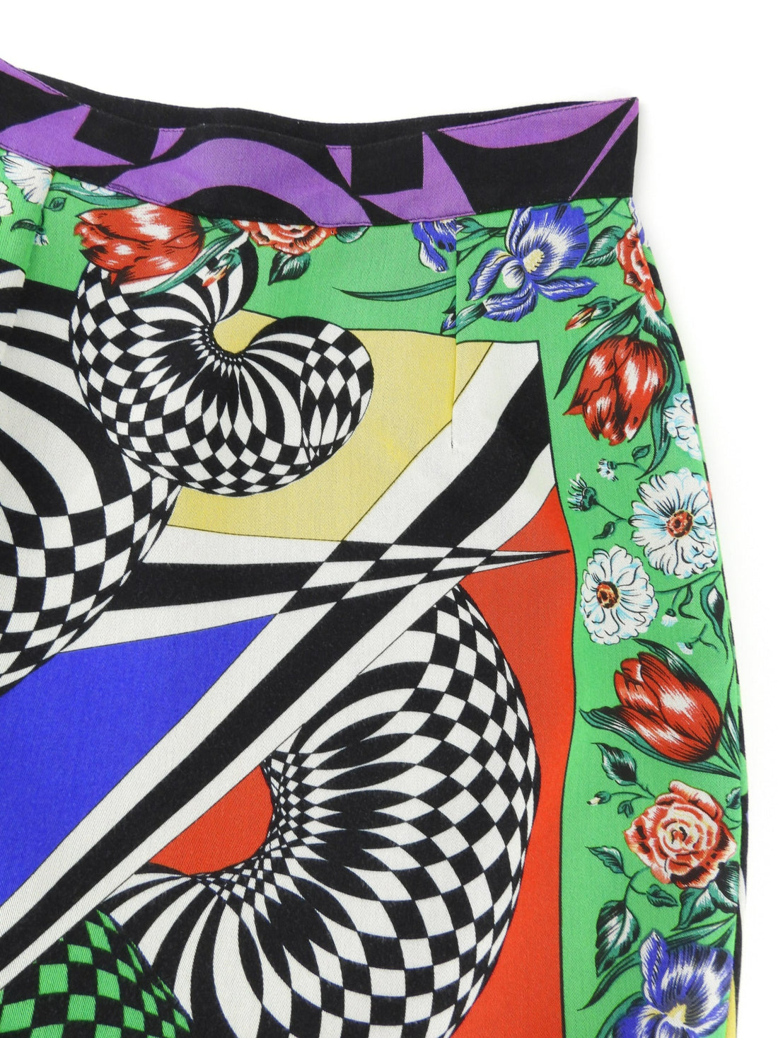 Versus Gianni Versace Multicolor Printed Pencil Skirt - 26 / 40