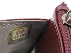 Chanel Burgundy Brilliant CC Patent Leather Wallet on Chain Bag