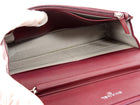 Chanel Burgundy Brilliant CC Patent Leather Wallet on Chain Bag
