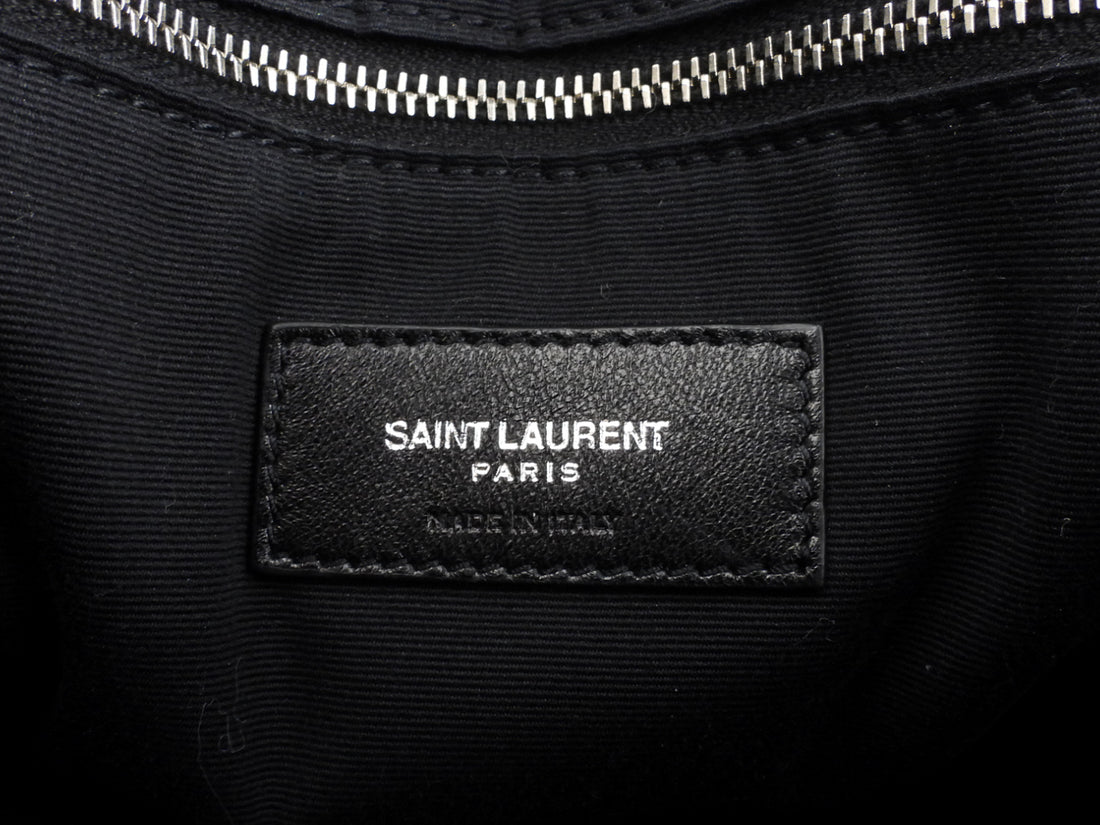 Saint Laurent Black Quilted Y Leather Large LouLou Chain Flap Shoulder Bag