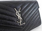 Saint Laurent Black Grain de Poudre YSL Cassandre WOC SHW