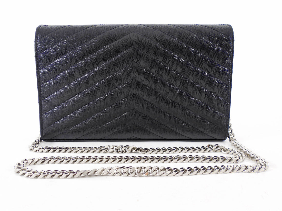 Saint Laurent Black Grain de Poudre YSL Cassandre WOC SHW