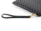 Saint Laurent Cassandre Matelasse Chevron Leather Wristlet Clutch Bag