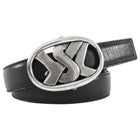 YSL Rive Gauche Tom Ford Logo Buckle Black Leather Belt - 34