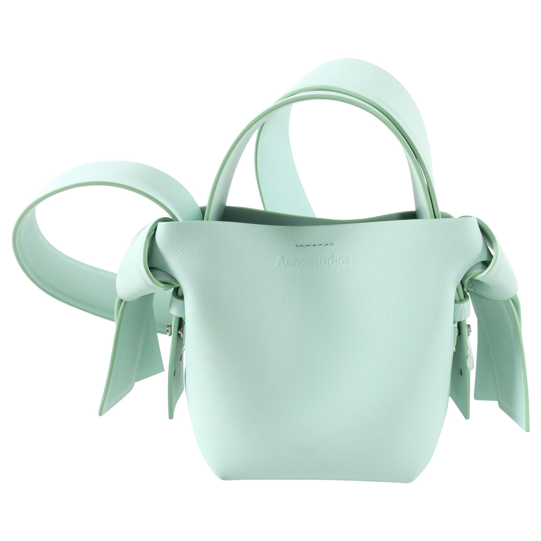 Acne Studios Mint Green Leather Musubi Micro Bag