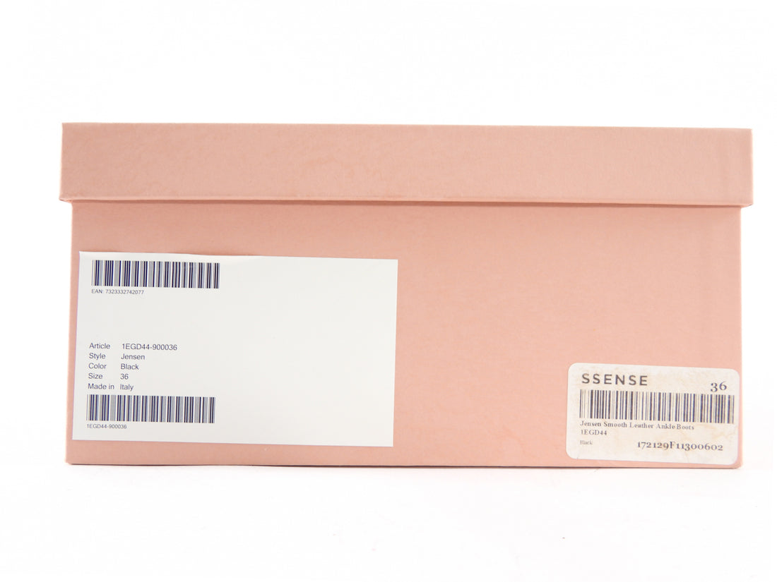 Acne Studios Black Leather Pointed Jensen Boots - 36