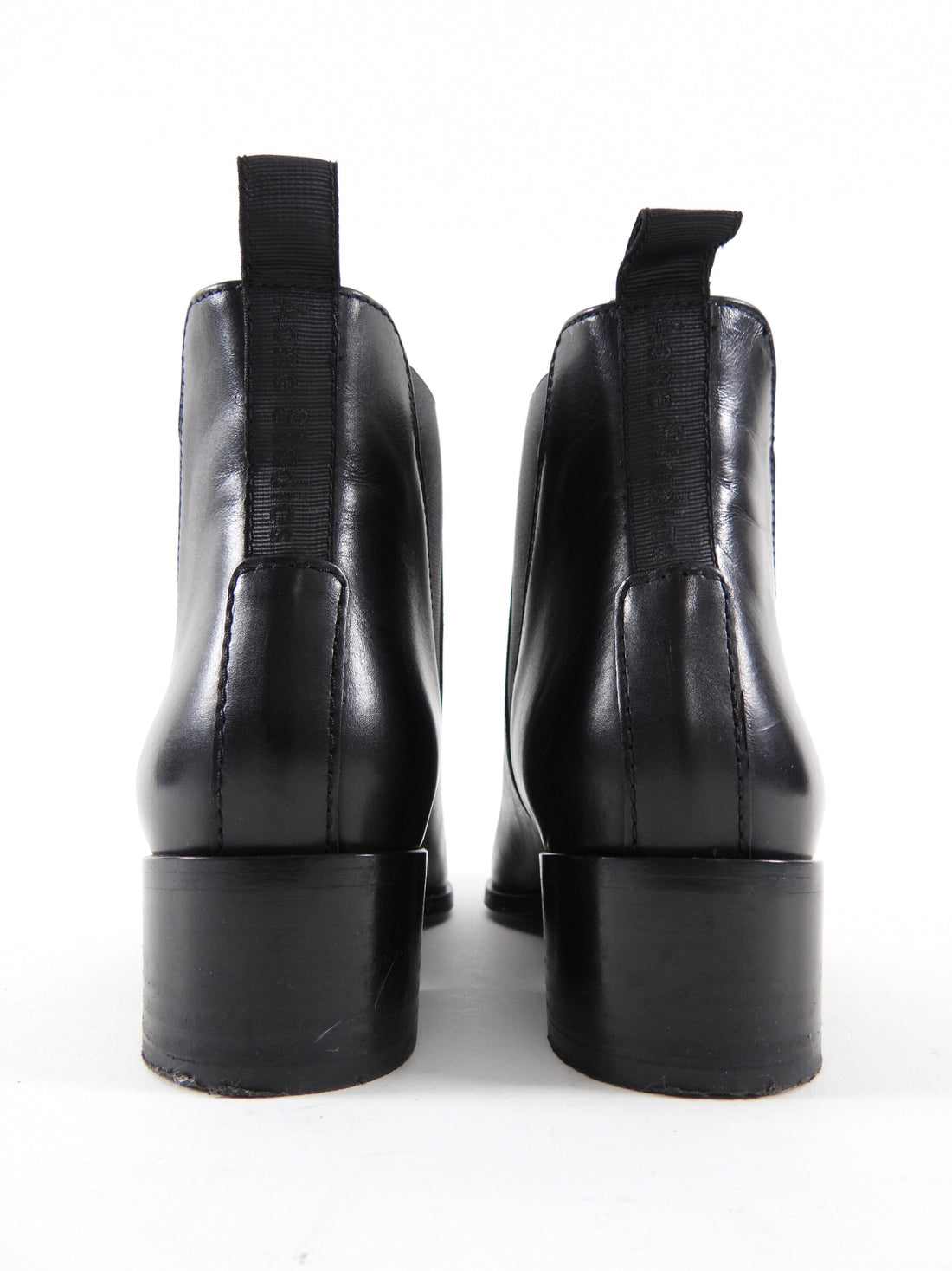 Acne Studios Black Leather Pointed Jensen Boots - 36