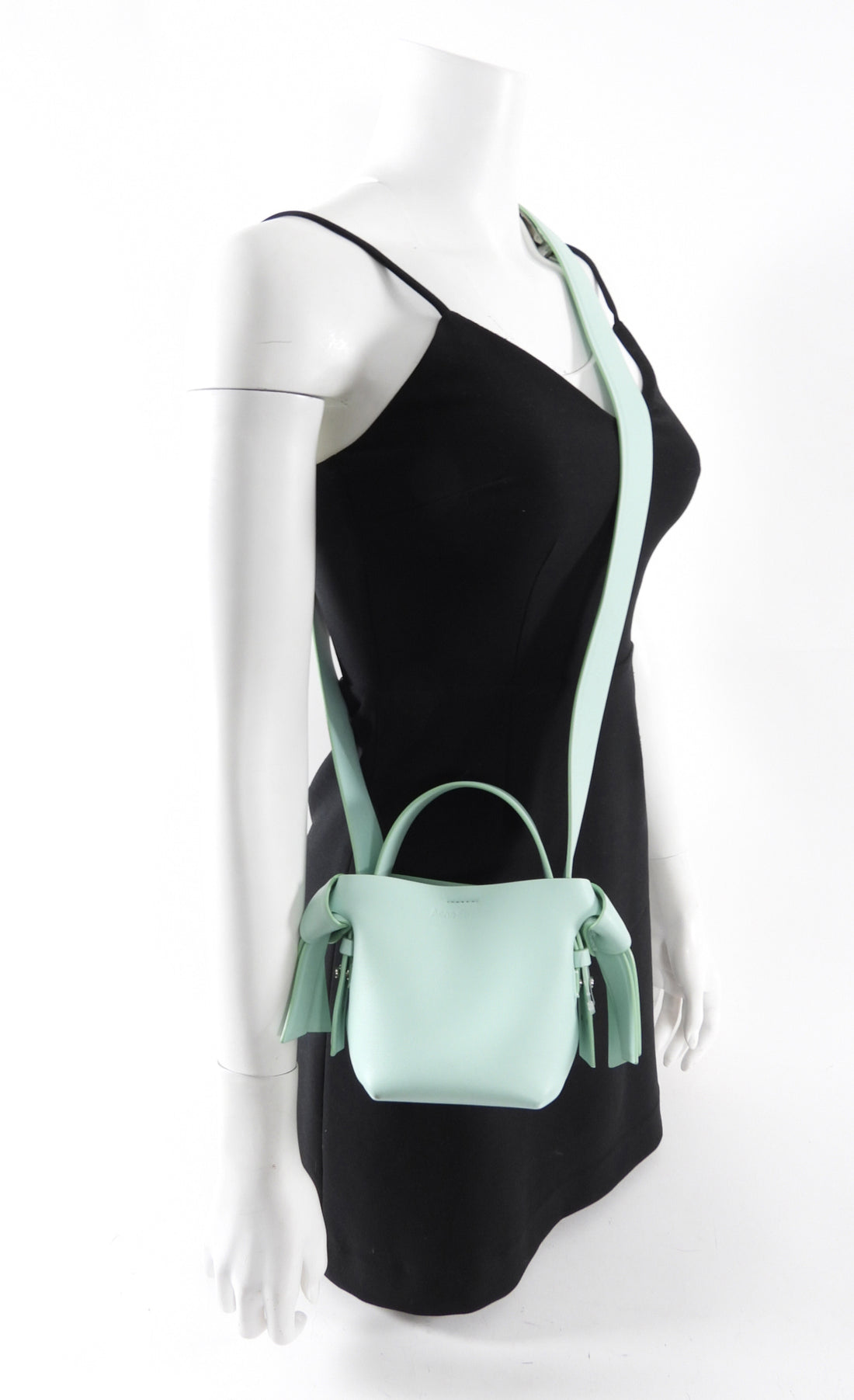 Acne Studios Mint Green Leather Musubi Micro Bag