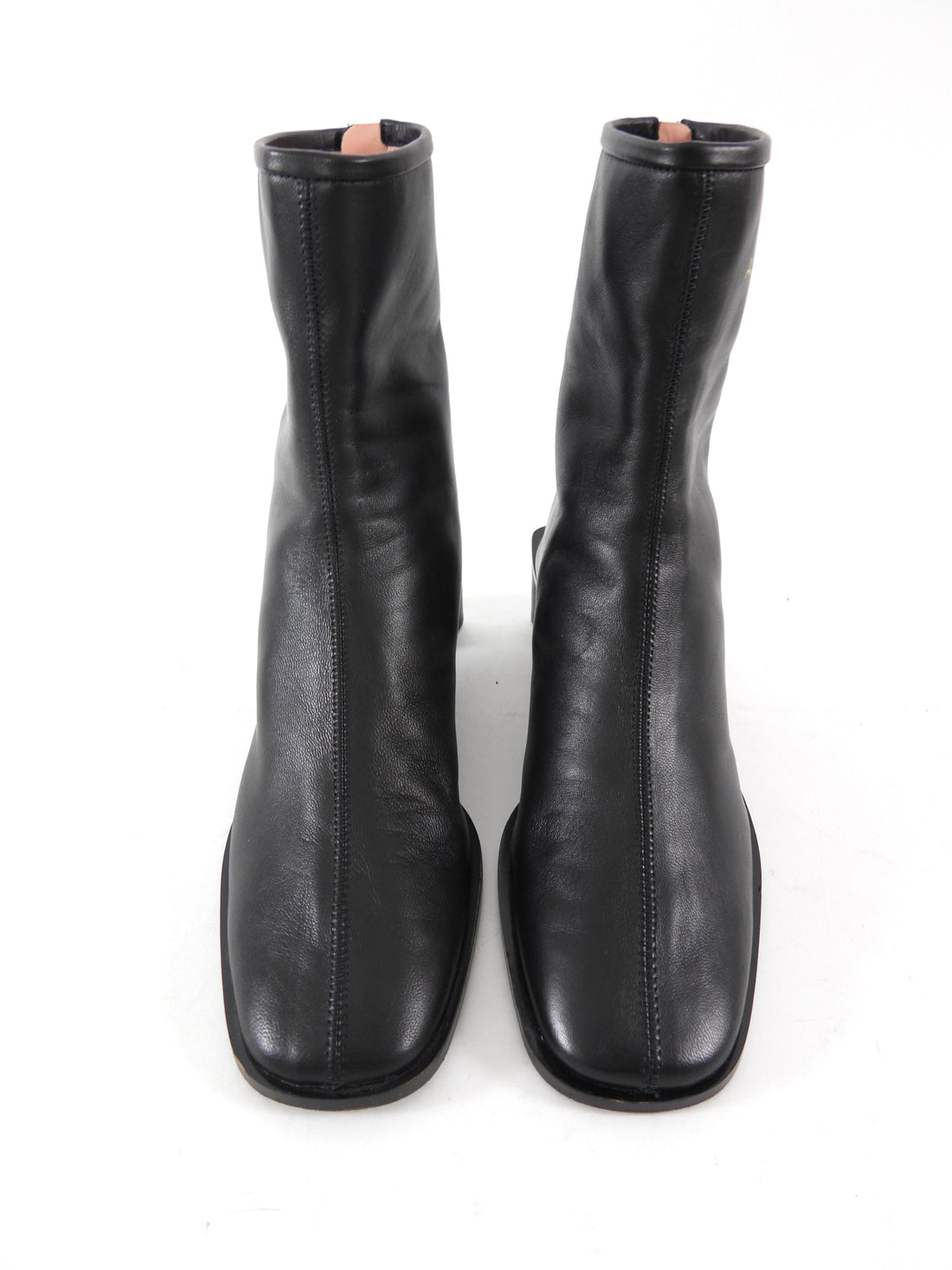 Acne Studios Black Leather Soft Bertine Ankle Boots - 37