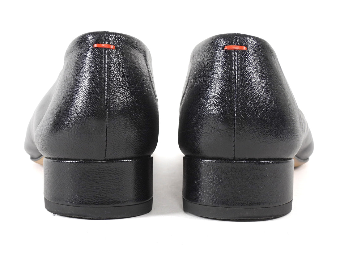 Aeyde Black Delia Leather 30mm Pumps 37