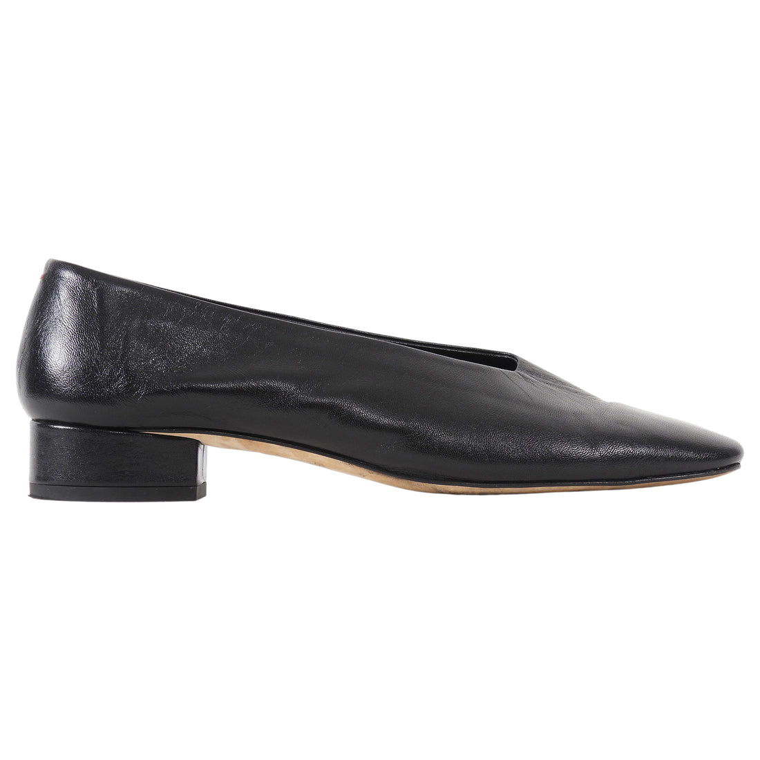 Aeyde Black Delia Leather 30mm Pumps 37