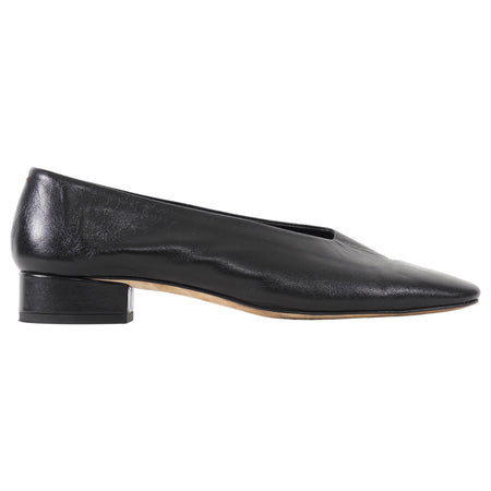Aeyde Black Delia Leather 30mm Pumps 37