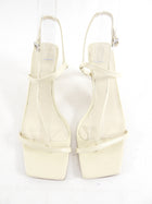 Aeyde Ivory Leather Elise Strappy Heel Sandals - 36.5 / 6.5