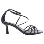 Aeyde Luella Black Leather Strappy Heel Sandals - 37.5