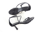 Aeyde Luella Black Leather Strappy Heel Sandals - 37.5