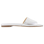 Aeyde Silver Flat Leather Sandals - 37