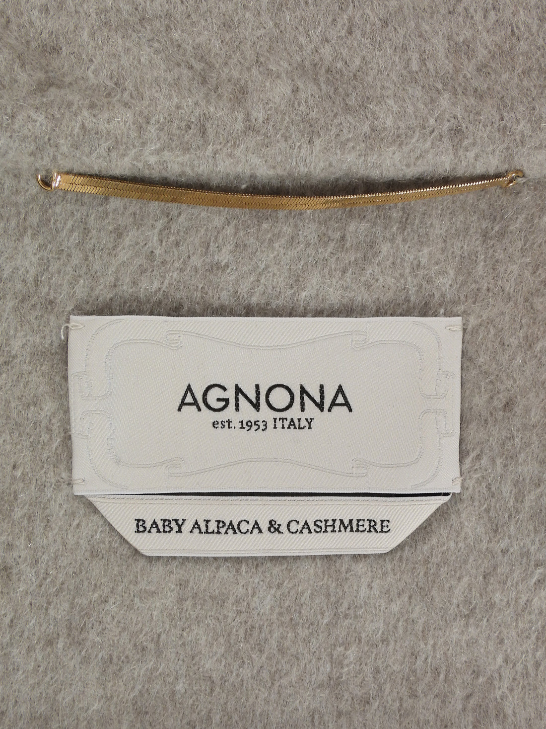 Agnona Double Face Alpaca Cashmere Zip Jacket - XS