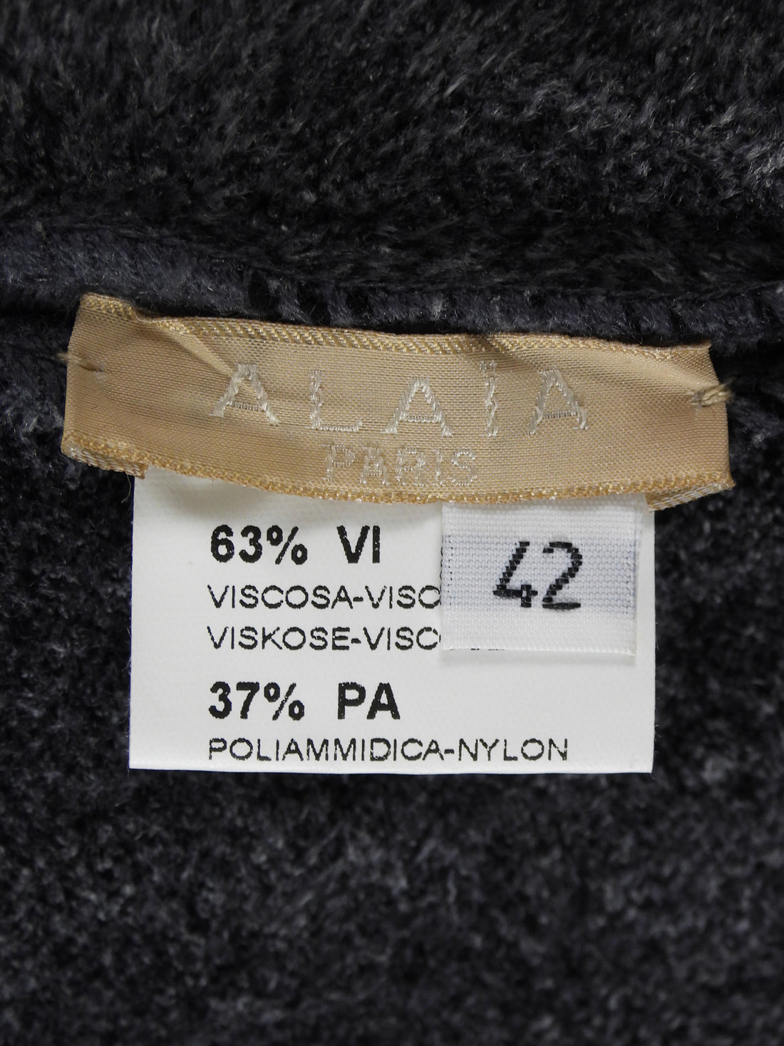 Alaia Grey Animal Print Velour Stretch Knit Sleeveless Dress with Crop Jacket - 40