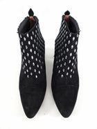 Alaia Black Suede Stud Ankle Boot - 38 / 7