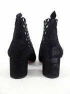 Alaia Black Suede Stud Ankle Boot - 38 / 7