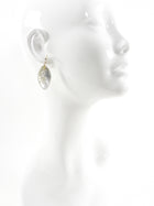 Alexis Bittar Clear Acrylic Resin and Jewel Drop Earrings