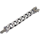 All Saints Chunky Dark Grey Metal Curb Link Bracelet