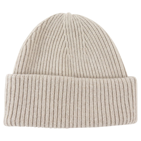 Almada Label Cashmere Wool Blend Toque Beige - OS
