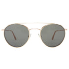 Andy Wolf Gold Round Wire Clip Sunglasses