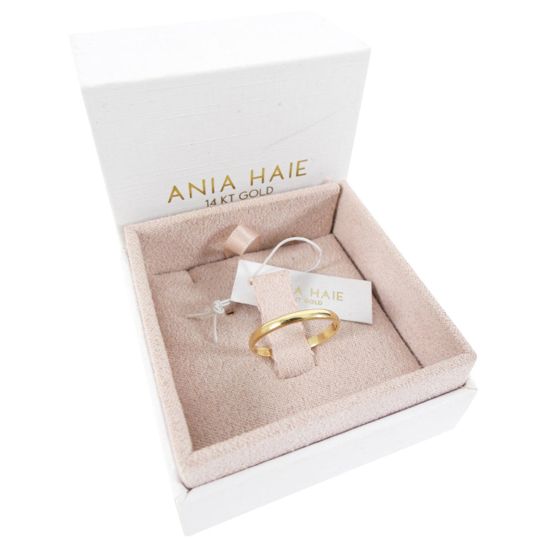 Ania Haie 14kt Gold Stargazer Band Ring - 6