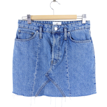 Anine Bing Blue Denim Mini Skirt - 28 (6)