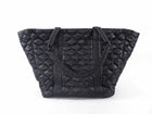 Anine Bing Black Quilted Nylon XL Cloud Tote Bag