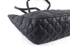 Anine Bing Black Quilted Nylon XL Cloud Tote Bag