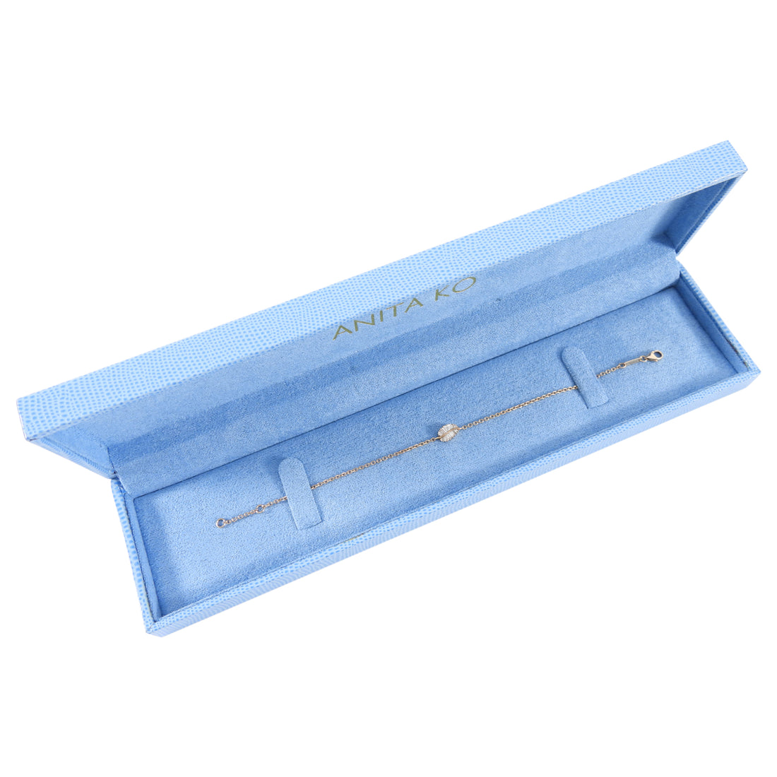 Anita Ko 18k Rose Gold Diamond Palm Leaf Bracelet