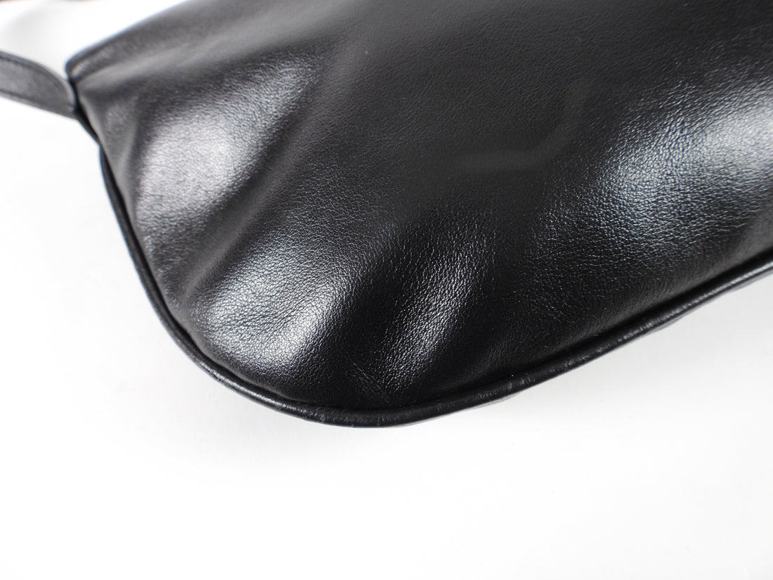 APC Black Leather Mayleys Crossbody Bag