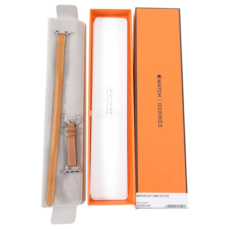 Hermes Leather Double Tour Apple Watch Band