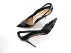 Aquazzura Black Patent Shiva Pump - 40