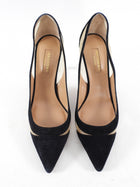 Aquazzura Black Suede and Mesh Pumps - EU37