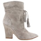 Aquazzura Greige Suede Tassel Ankle Boot - 36