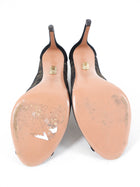 Aquazzura Black Illusion Lace Cut Out Heels - 41