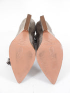 Aquazzura Greige Suede Tassel Ankle Boot - 36